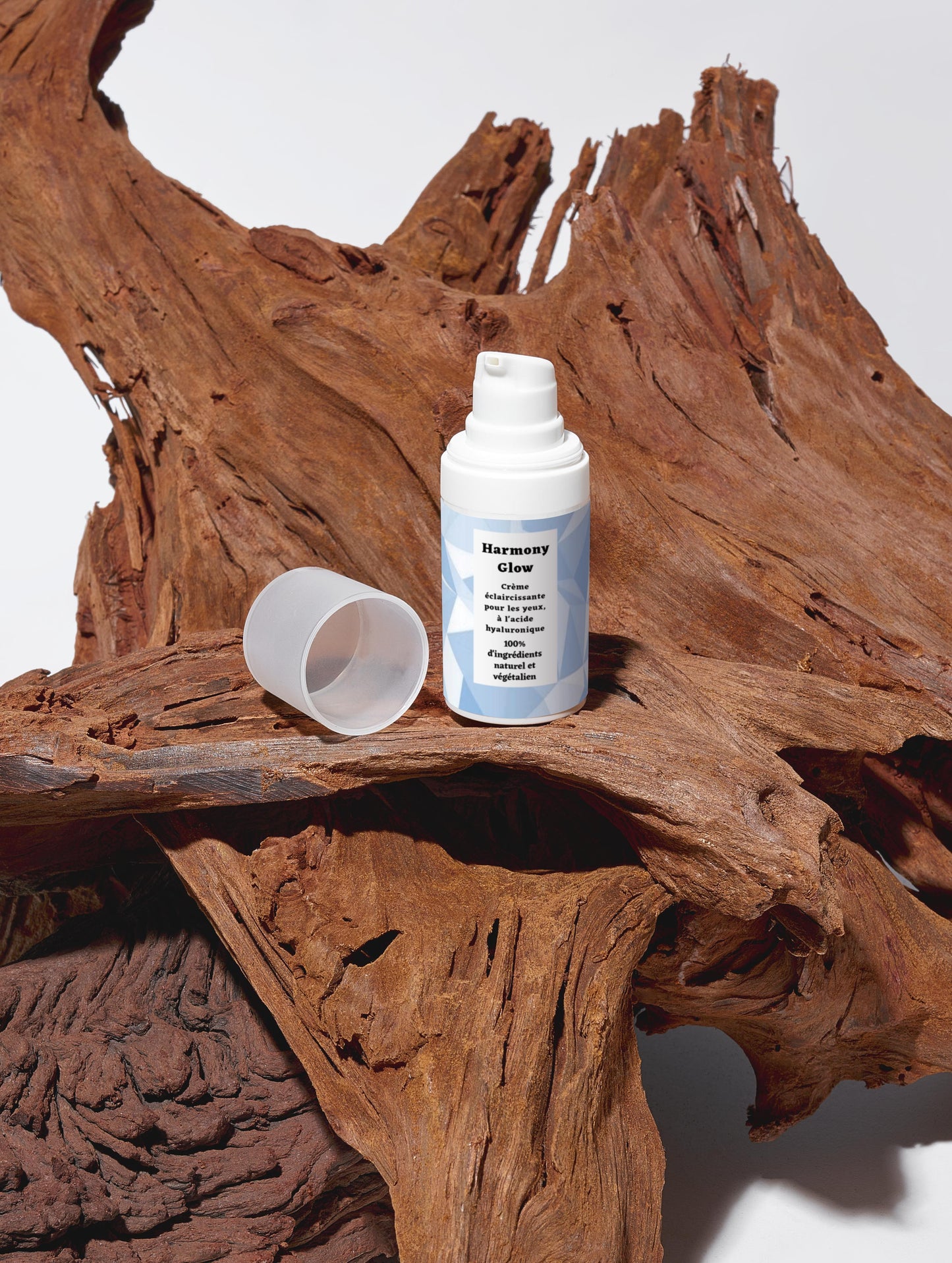 Crème éclaircissante pour les yeux, à l'acide hyaluronique, 100% d'ingrédients naturel, bio, 15ml