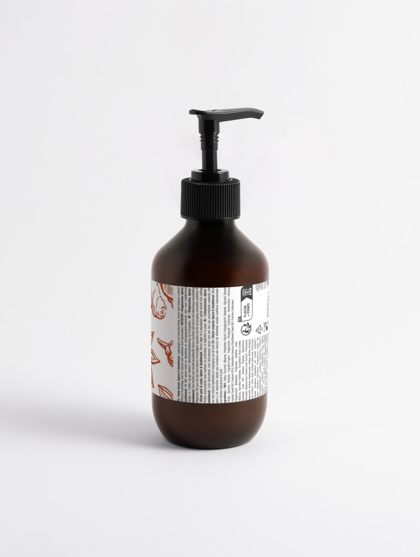 Sérum hydratant pour le corps, épice et bois de santal, 99% d'ingrédients naturel, bio, 270ml
