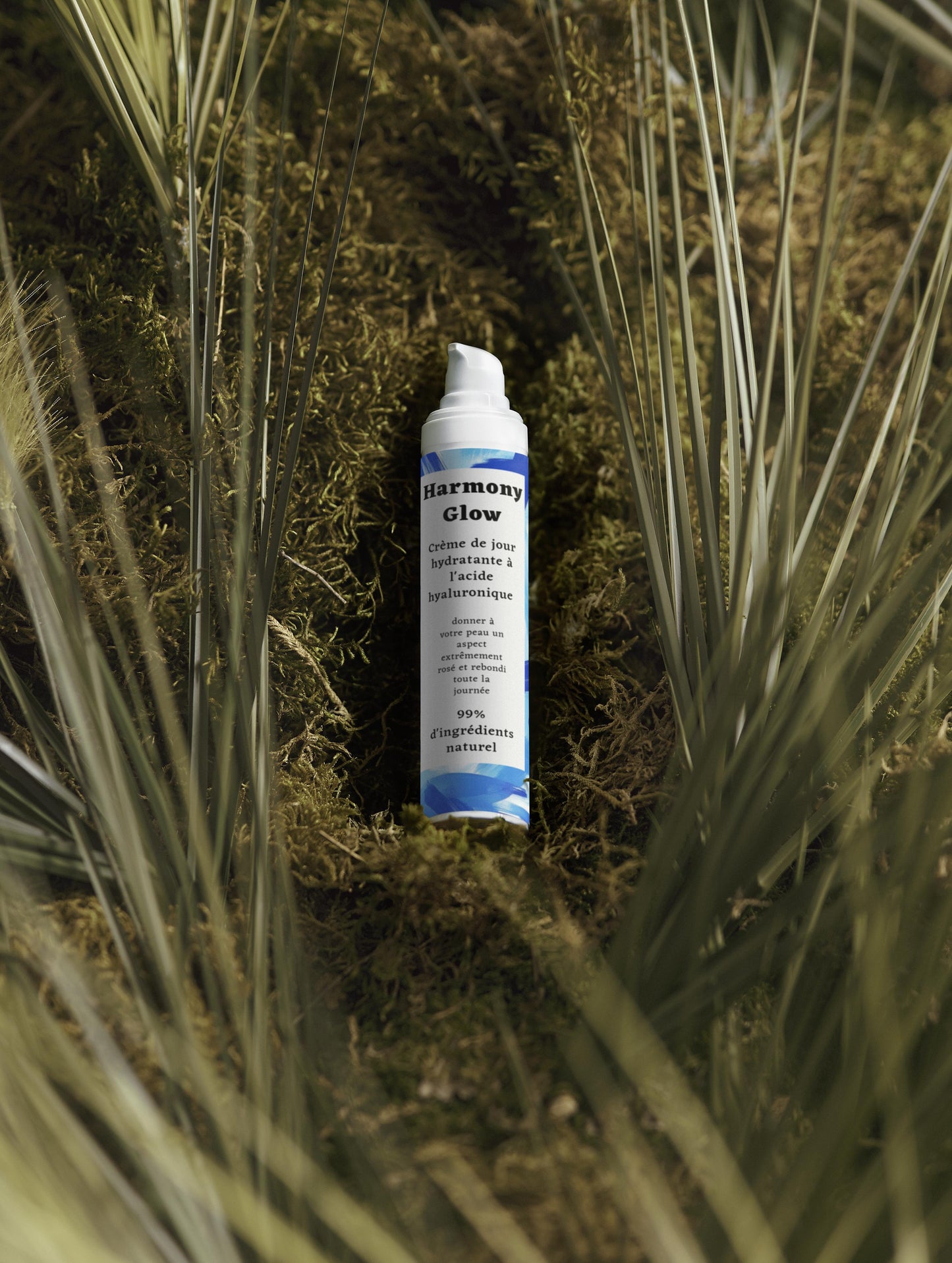 Crème de jour hydratante à l'acide hyaluronique, 99% d'ingrédients naturel, bio, 50ml
