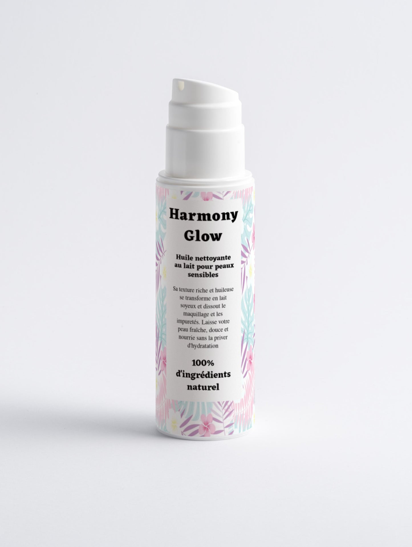 Huile nettoyante au lait pour peaux sensibles, 100% d'ingrédients naturel, bio, 150ml