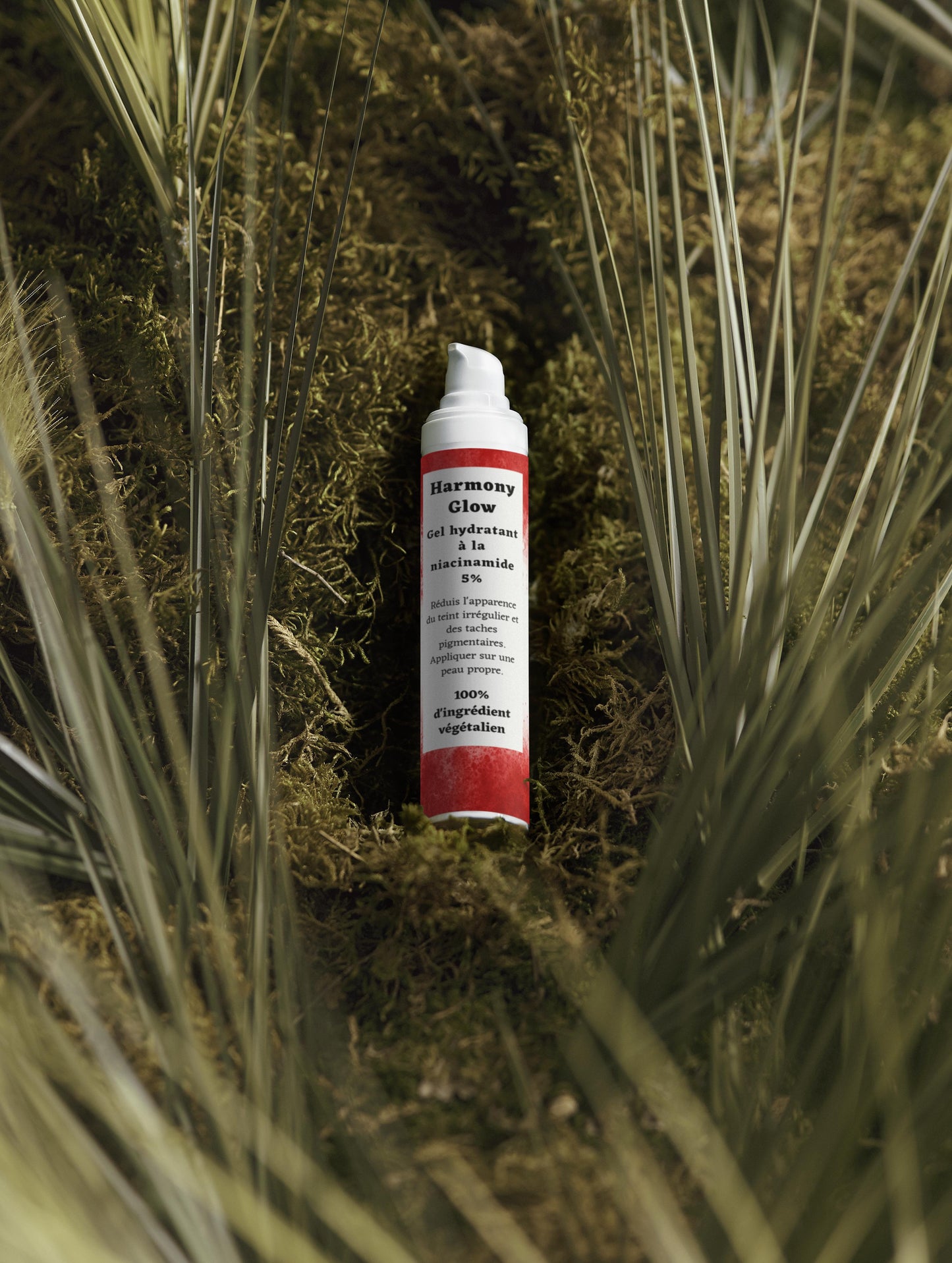 Gel hydratant pour le visage à la niacinamide 5%, 100% d'ingrédients végétalien, 50ml