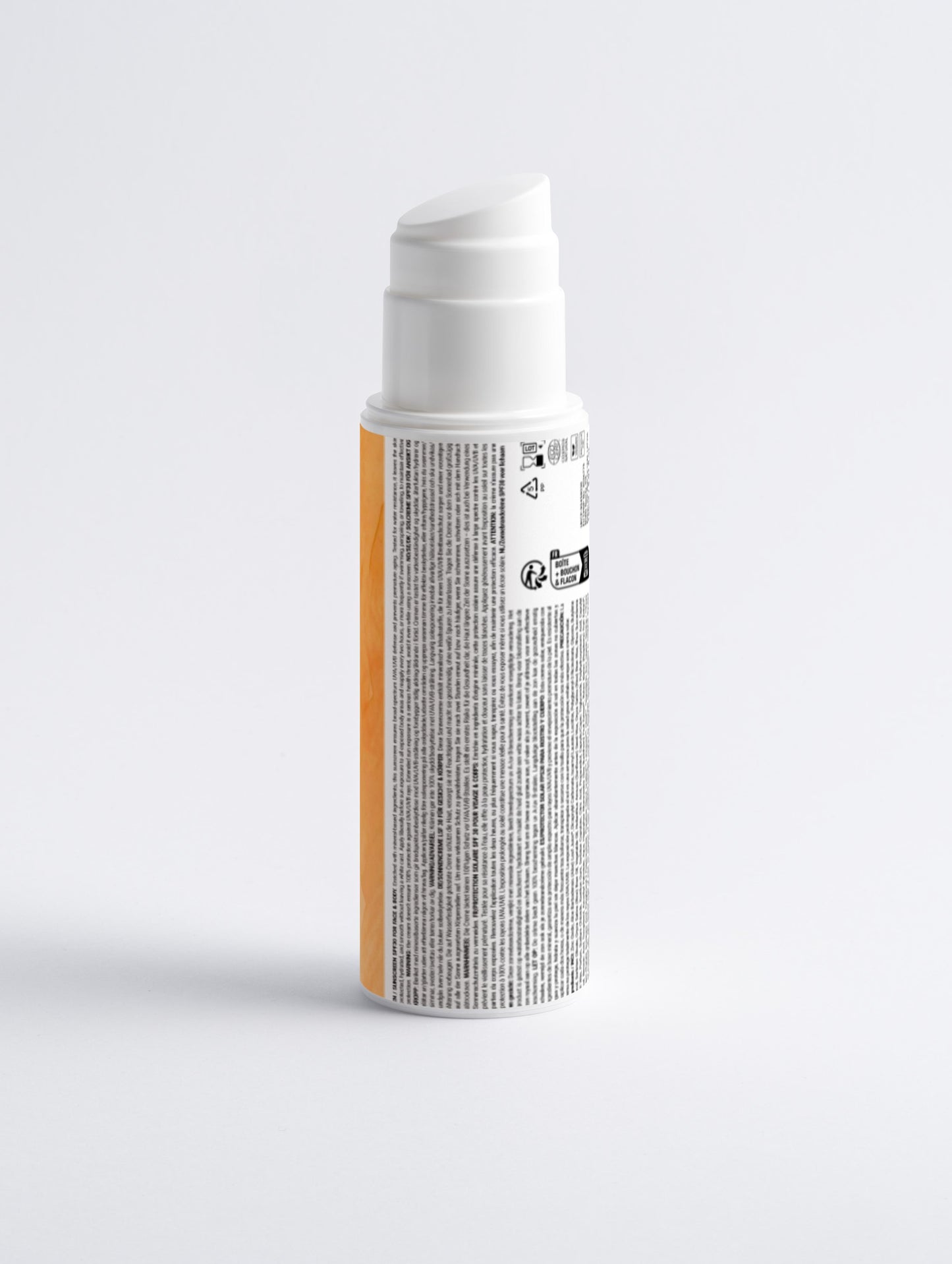 Crème solaire minérale SPF 30, sans teint, 98 d'ingrédients naturel, bio, 150ml