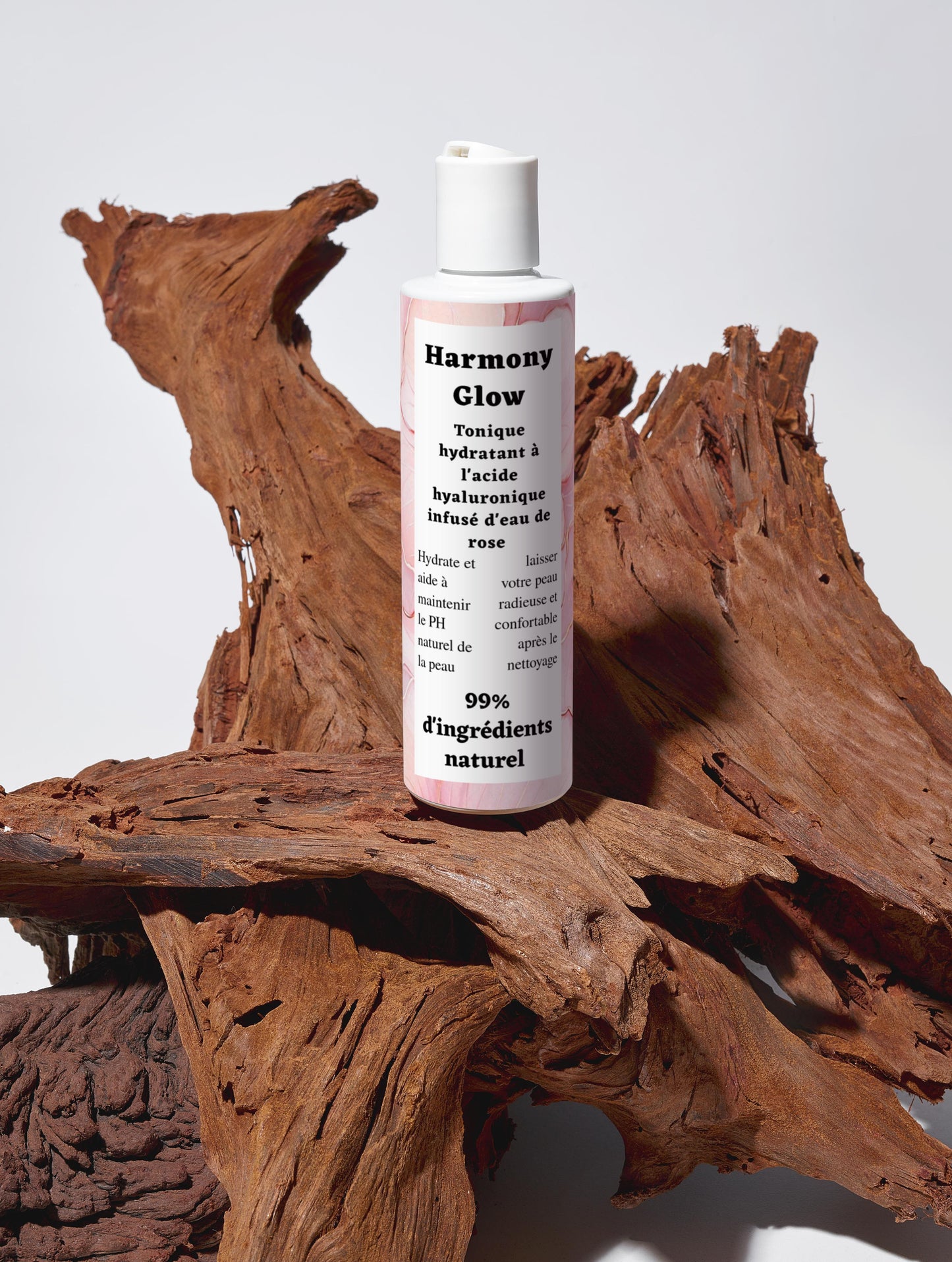 tonique hydratant à l'acide hyaluronique, 99% d'ingrédients naturel, bio, 200ml