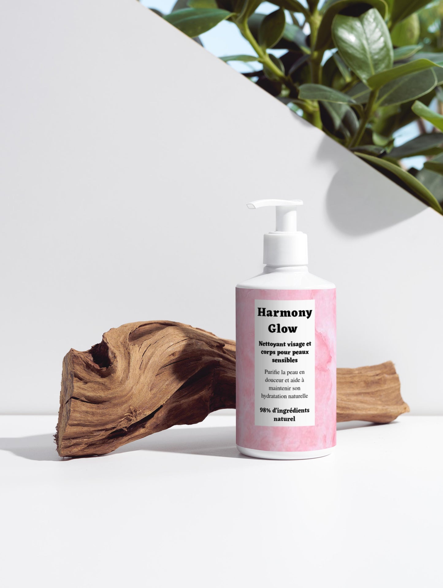 Nettoyant visage et corps pour peaux sensibles, 98% d'ingrédients naturel, bio, 290ml