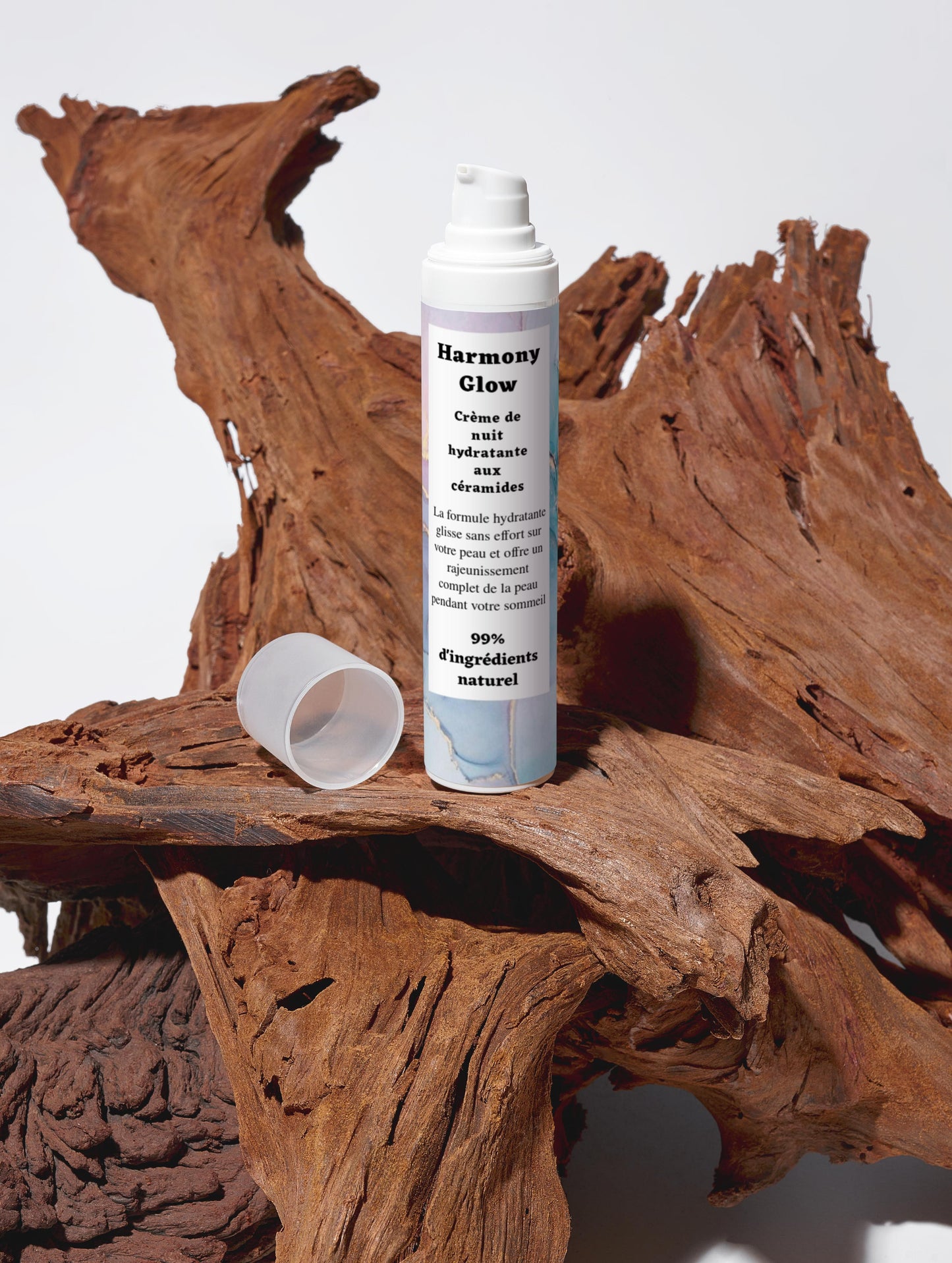 Crème de nuit hydratante aux céramide, 99% d'ingrédients naturel, bio, 50ml