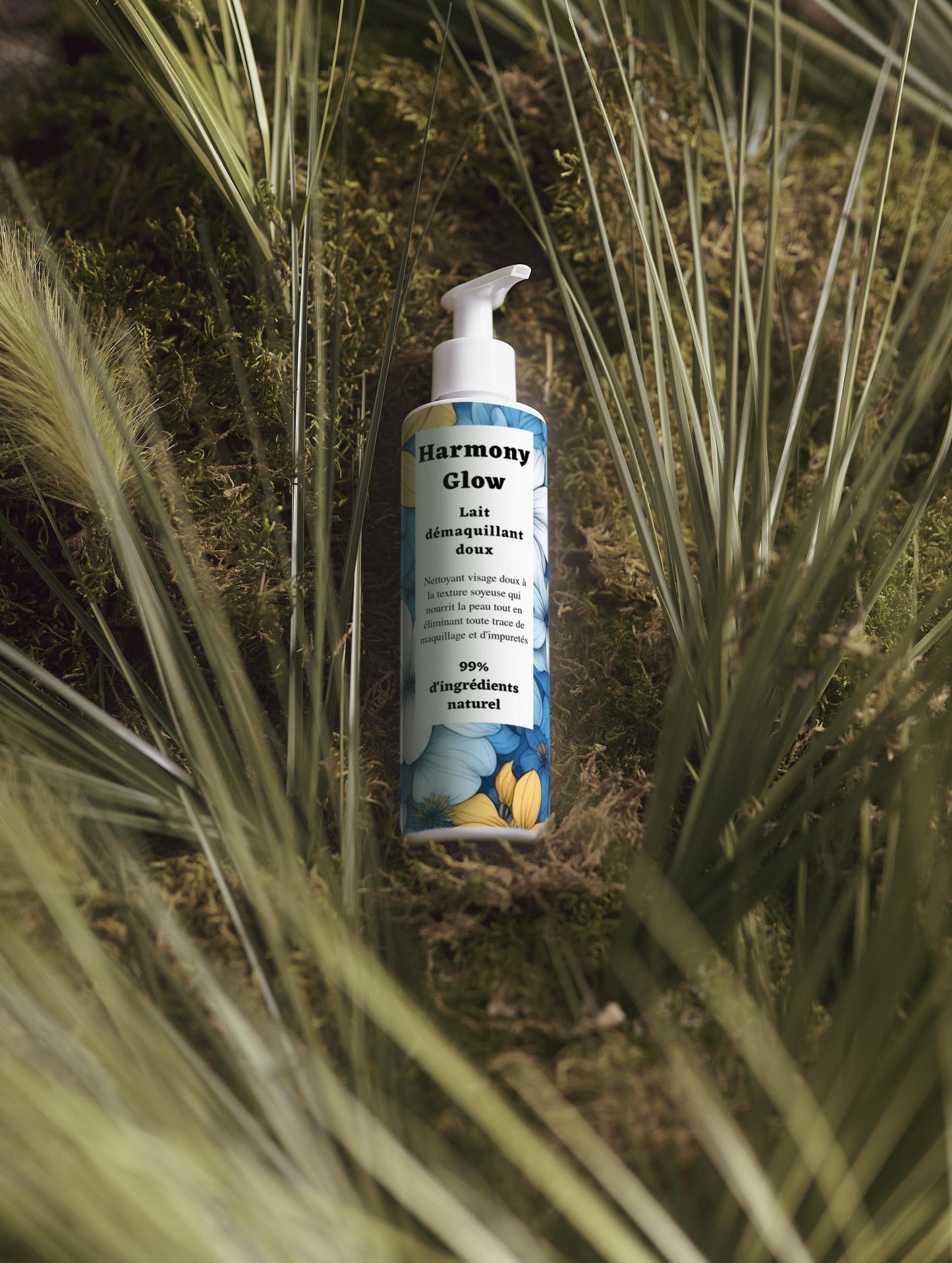 Lait démaquillant doux, 98% d'ingrédients naturel, bio, 200ml