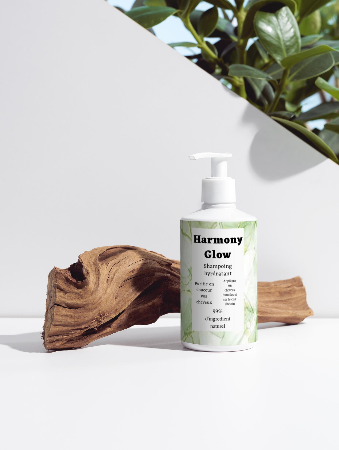 Shampoing hydratant, 99% d'ingrédient naturel, 300ml Bio