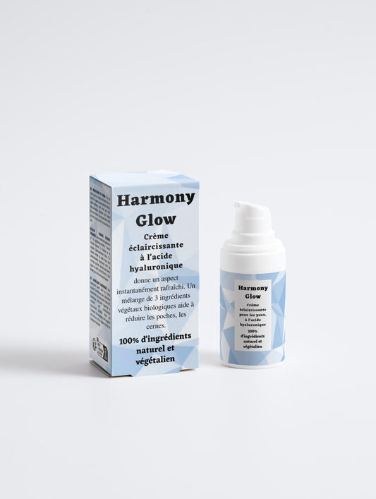 Crème éclaircissante pour les yeux, à l'acide hyaluronique, 100% d'ingrédients naturel, bio, 15ml