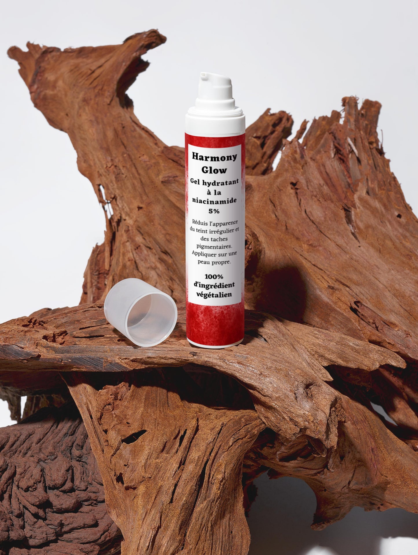 Gel hydratant pour le visage à la niacinamide 5%, 100% d'ingrédients végétalien, 50ml