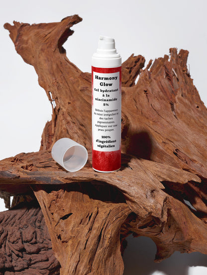 Gel hydratant pour le visage à la niacinamide 5%, 100% d'ingrédients végétalien, 50ml