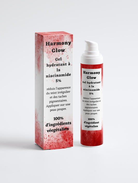 Gel hydratant pour le visage à la niacinamide 5%, 100% d'ingrédients végétalien, 50ml