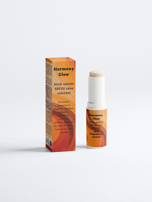 Stick de protection solaire SPF50, sans teint, bio