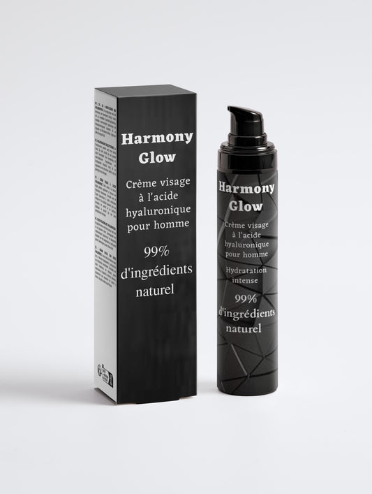 Crème visage à l'acide hyaluronique pour hommes, 99% d'ingrédients naturel, 50ml