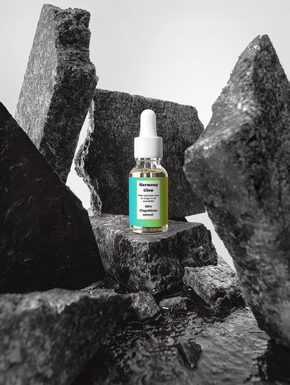 Huile apaisante pour le visage, infusé de 1% de cannabidol, 100% d'ingrédients naturel, 15 ml Bio