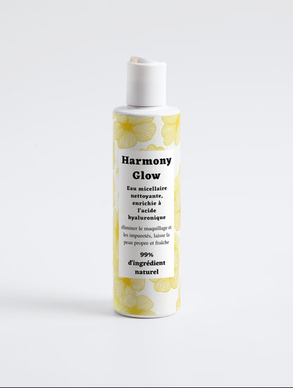 Eau micellaire nettoyante à l'acide hyaluronique, 99% d'ingrédients naturel, bio, 200ml