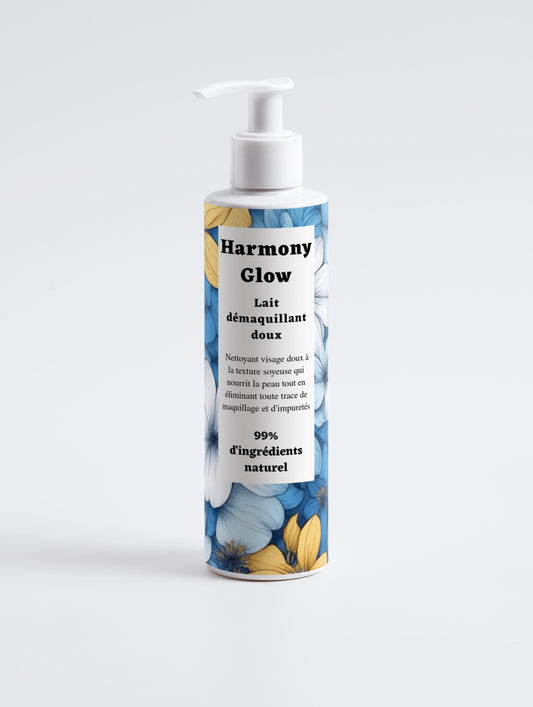Lait démaquillant doux, 98% d'ingrédients naturel, bio,  200ml
