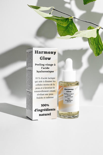 Peeling AHA à l'acide hyaluronique, 100% d'ingrédients naturel, bio, 30ml