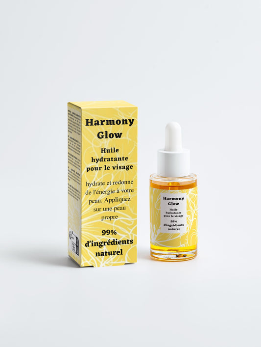 Huile hydratante visage, 99% d'ingrédients naturel, bio, 30ml