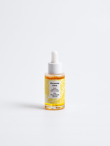 Huile hydratante visage, 99% d'ingrédients naturel, bio, 30ml