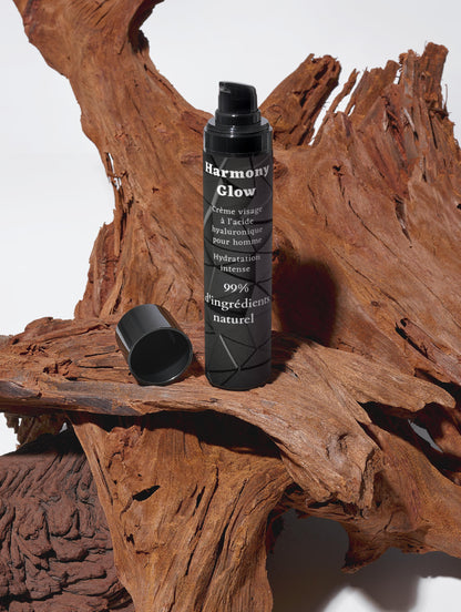 Crème visage à l'acide hyaluronique pour hommes, 99% d'ingrédients naturel, 50ml
