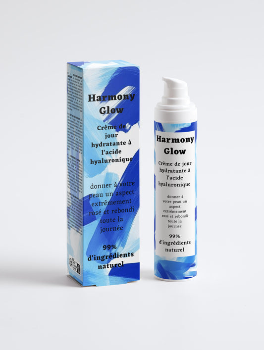 Crème de jour hydratante à l'acide hyaluronique, 99% d'ingrédients naturel, bio, 50ml
