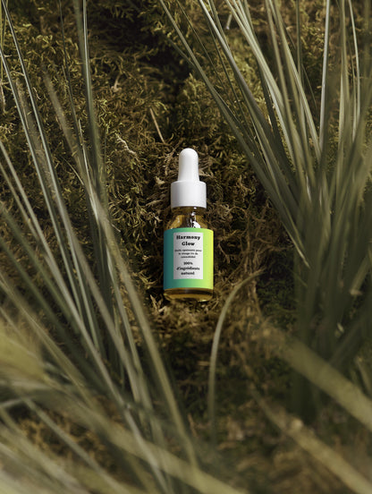Huile apaisante pour le visage, infusé de 1% de cannabidol, 100% d'ingrédients naturel, 15 ml Bio